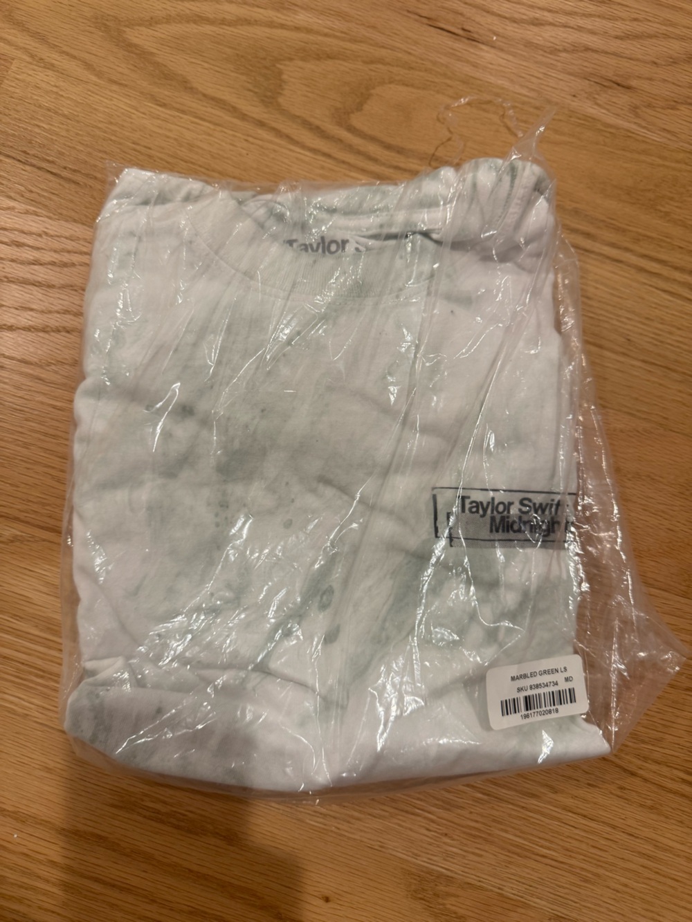 NWT Taylor Swift Midnights Green Tie Dye Long Sleeve